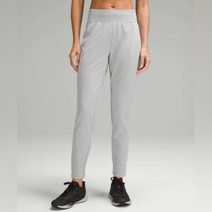 Lululemon Its Rulu Run Fleece High-Rise Jogger Full Length Rhino Grey Size 4